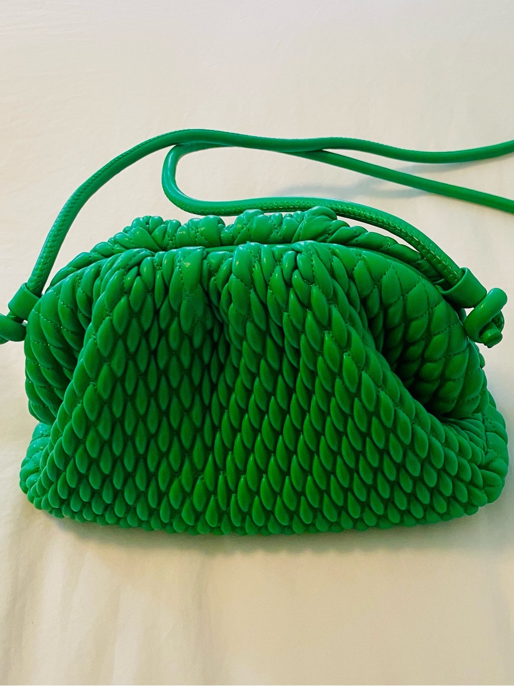 Urban Expressions Woven Vegan Leather Crossbody Clutch | Detachable Strap